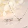 Disney Mickey Mouse Platinum Flat Pendant Necklace, Elegant and Simple, Perfect Gift for Christmas (PPCDS20326)