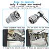 Adjustable Magic Socket Multifunctional Hexagonal Socket Ratchet Wrench Hand Drill Screw Tightening Tool Accessory Set