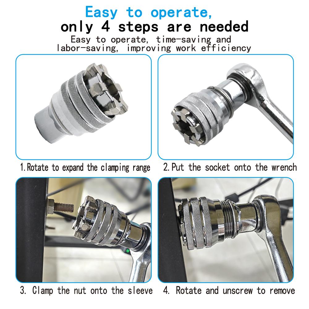 Adjustable Magic Socket Multifunctional Hexagonal Socket Ratchet Wrench Hand Drill Screw Tightening Tool Accessory Set
