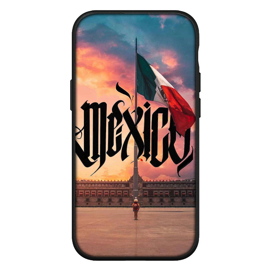 for Samsung Galaxy S24 S23 iPhone 16 15 14 Xiaomi Redmi Note 13 12 11 10 8 Plus 9 Pro Max X XR 14C Phone Case Mexico Flag Mexican OPPO Huawei Cover