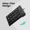Perixx Numerisch groß 2 USB-Hubs enthalten Für diejenigen, die genügend USB-Anschlüsse haben Scherenmechanismus-Tastatur mit großer Tab-Taste und Nummernanzeige Garantie Schwarze Hubs