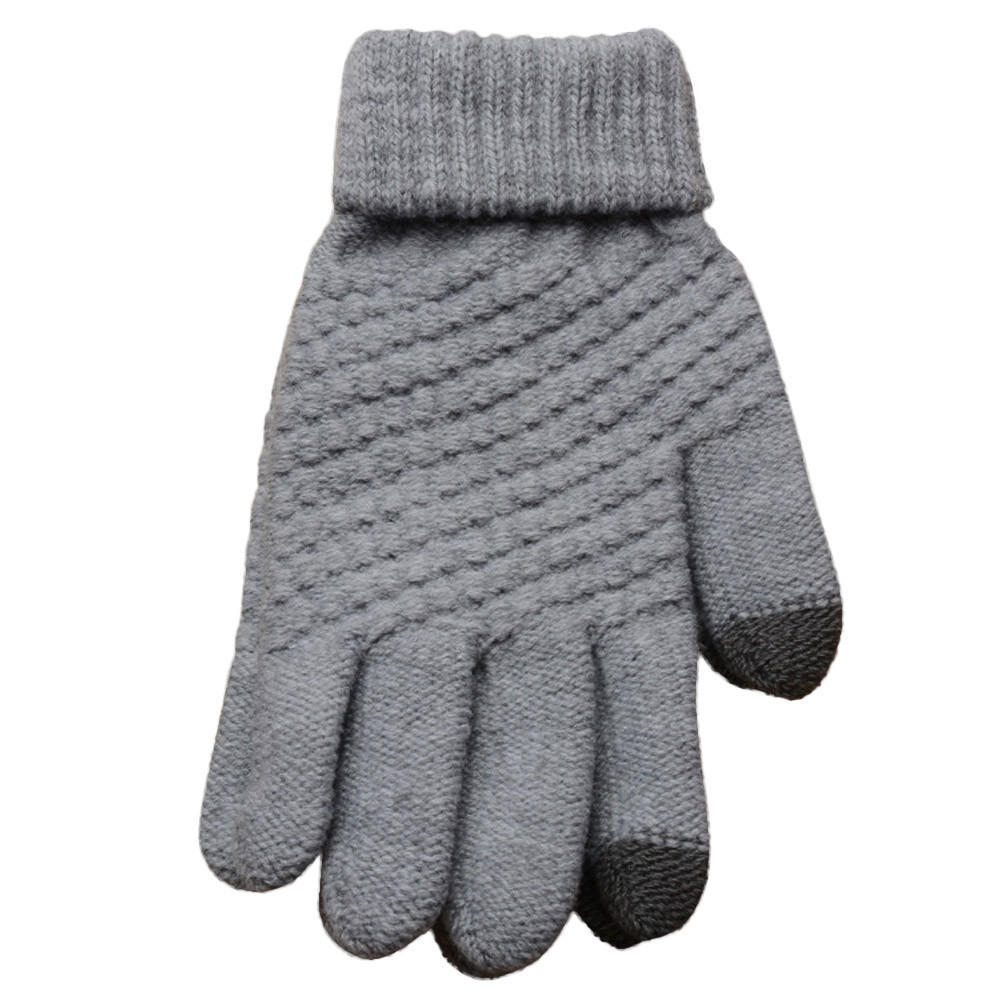 Knit Wool Man Women Winter Keep Warm Mittens Gloves