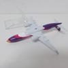 Air 16cm B737 Purple Bird Aircraft Model 1/400 Scale NOK Airways 737 Airplane Metal Alloy Plane Model Display Decor
