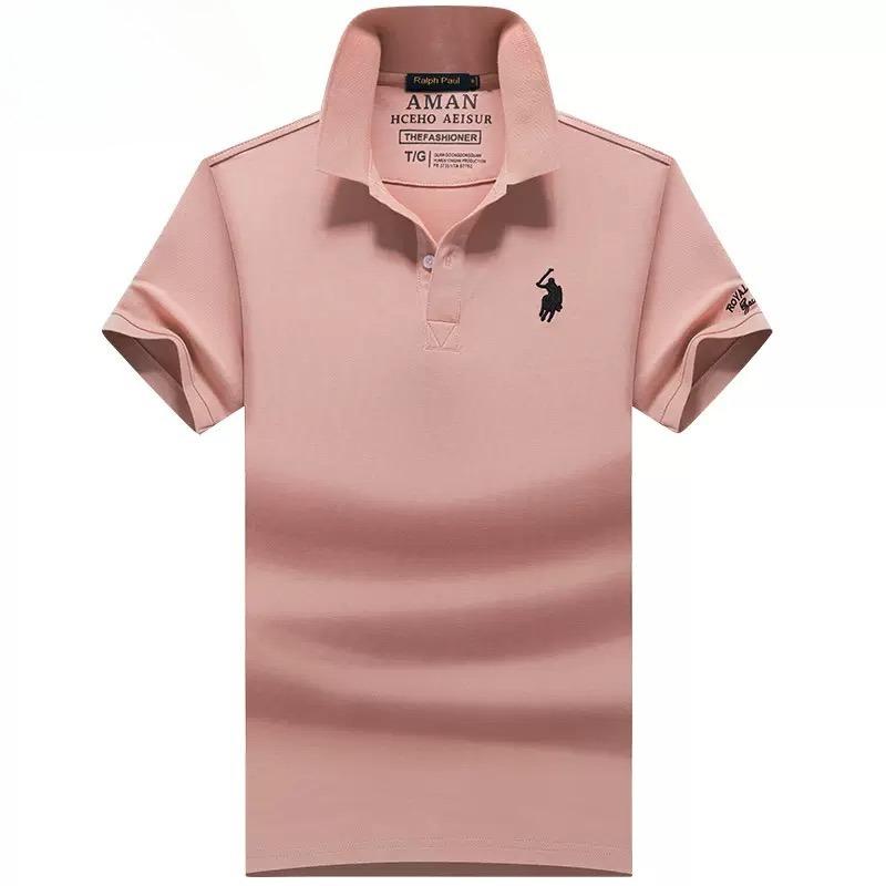 TrendHub Plussstørrelse 6XL 100% Bomull Herre Poloskjorter Kortermet Business Casual Herre T-skjorter Broderi Mann T-skjorter