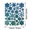Christmas Snowflake Sticker Sands Glitter Holiday Party Decoration Gift Greeting Card Handbag DIY Winter Snowflake Sticker