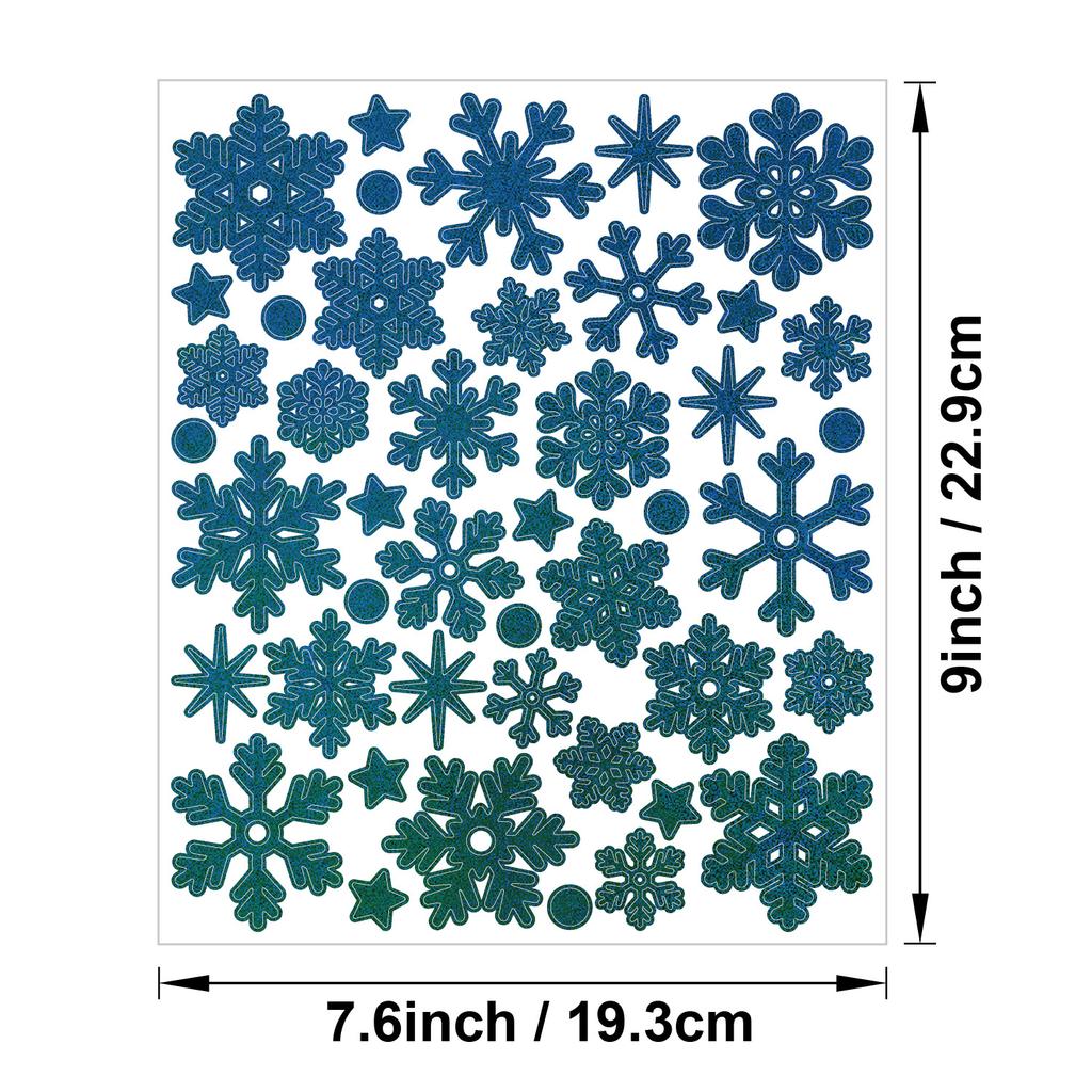 Christmas Snowflake Sticker Sands Glitter Holiday Party Decoration Gift Greeting Card Handbag DIY Winter Snowflake Sticker
