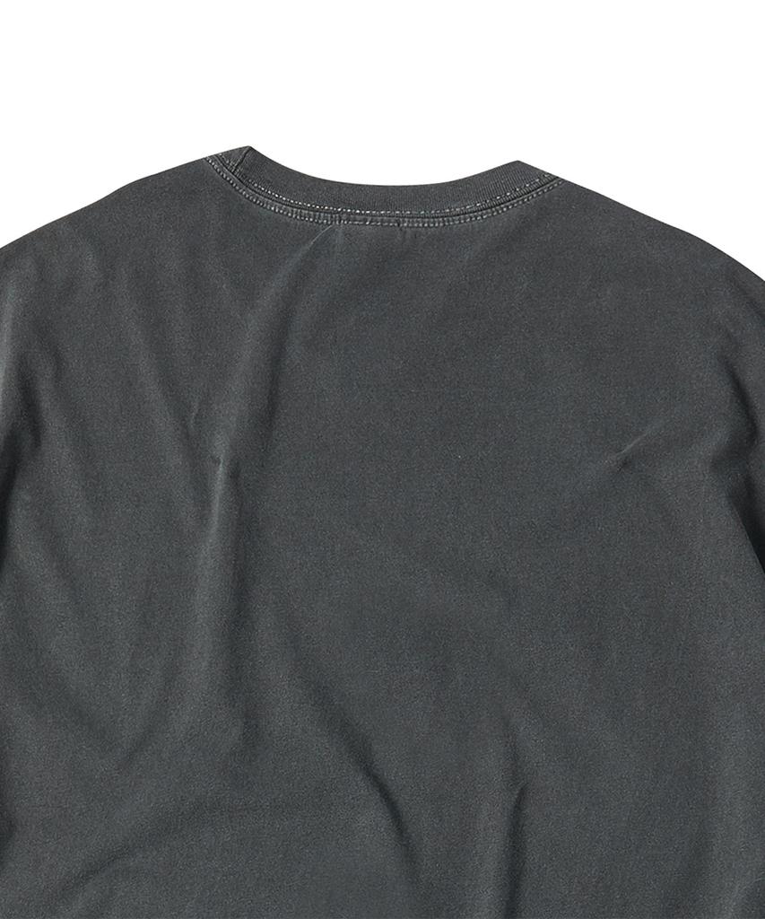 TRAVEL Culture House Pigment Short Sleeve T-Shirt Black Charcoal