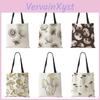 Bag Shoulder Reusable Mushroom Women Shopper Tote Bag Simple Harajuku Canvas High Capacity Folding Storage Handbag 2022 Fashion