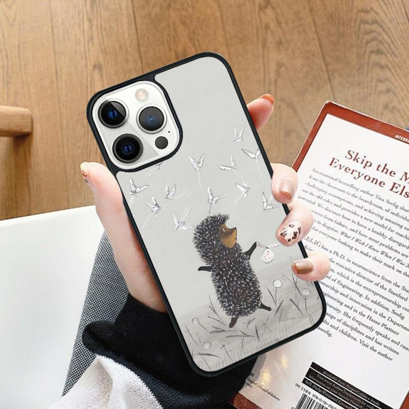 Hedgehog in the Fog Phone Case cover For iPhone 17 Air 14 13 15 16 16e Pro Max Coque 12 11 Pro Max For Apple PLUS fundas