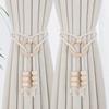Simple Fringe Beaded Curtain Tieback No Punching Adjustable Curtain Strap Window Curtain Buckles Home Curtain Accessories