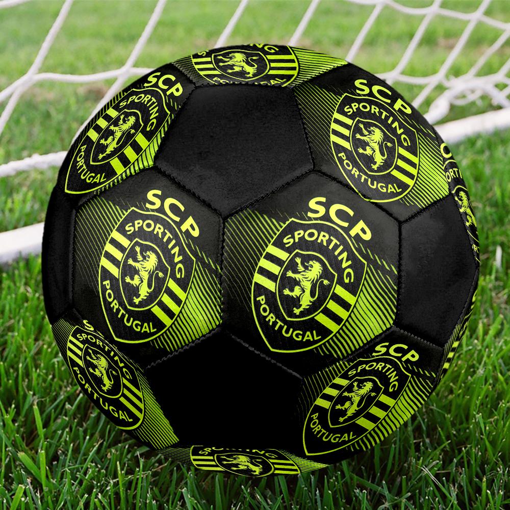 Sporting Fc Soccer Ball, Colorful, Suitable for All Ages, Machine-stitched, PVC Material, Competition Grade, Durable and High Bounce