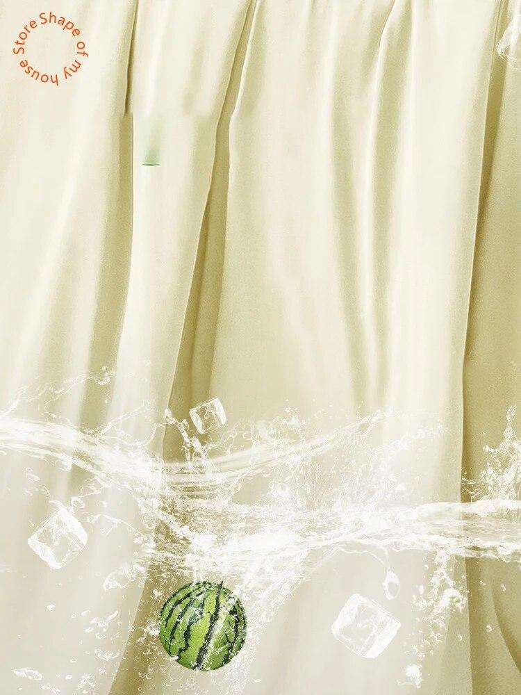 Cool Fabric Breathable Summer Queen Quilt Children Adult Ice Silk Quilt Cotton Quilt Core Fruit Color Blanket Comforter Colcha