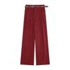 Meilard Women's High-Waisted Wide-Leg Corduroy Pants - Spring/Fall Style, Slimming, Loose Fit.