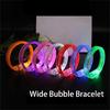 6pcs Colorful Light Up Party Glowing Bracelets Stylish Plastic LED Wristbands Birthday Party Wrist Bands Ornament