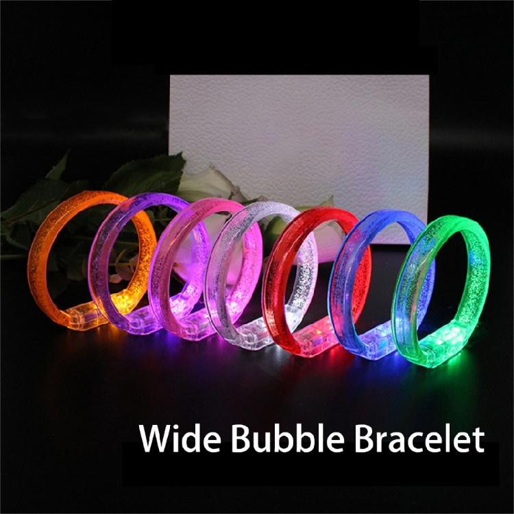 6pcs Colorful Light Up Party Glowing Bracelets Stylish Plastic LED Wristbands Birthday Party Wrist Bands Ornament