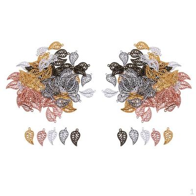 150Pieces Alloy Leaf Leaves Charms Pendant for Jewelry Making Necklace Bracelet DIY