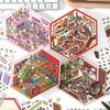 Infeel.Me Miniature Diorama Stickers - Series 4: 3D Stacked Houses for Journals