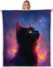 GUOYU Blanket Red Sun Throw Blanket Black Mountain Tree Fuzzy Blanket Japanese Style Blanket for Bed Couch Sofa Kids Boys Teens Room Decor