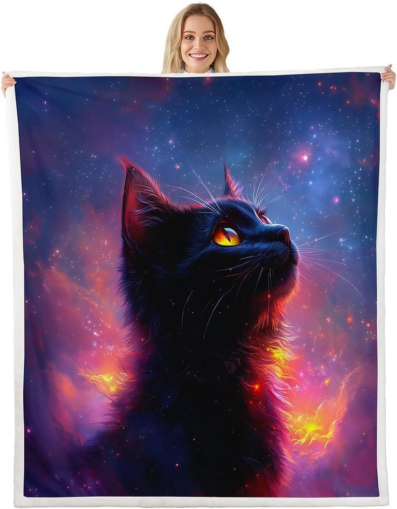 GUOYU Blanket Red Sun Throw Blanket Black Mountain Tree Fuzzy Blanket Japanese Style Blanket for Bed Couch Sofa Kids Boys Teens Room Decor