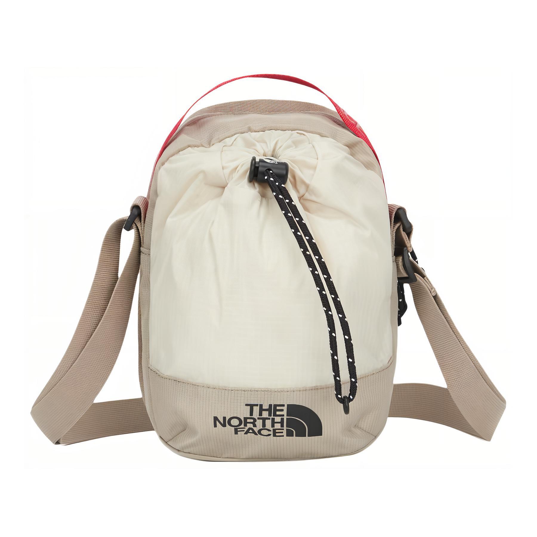 

The North Face Logo Zipper Crossbody Bag Outdoor Unisex bags Nylon-Sand-Shell NN2PQ04B Sandy Shell
