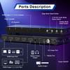 PORTTA HDMl Video Wall Controller 2x2 Wall Processor with 11 Splicing TV Screens To 1 Wall 4K,Video Modes,RS232,180°Rotation,Audio