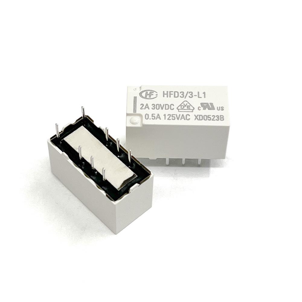 HONGFA Signal Relay HFD3/5-L1, Single Coil Latching, 3V, 2A Load Capacity