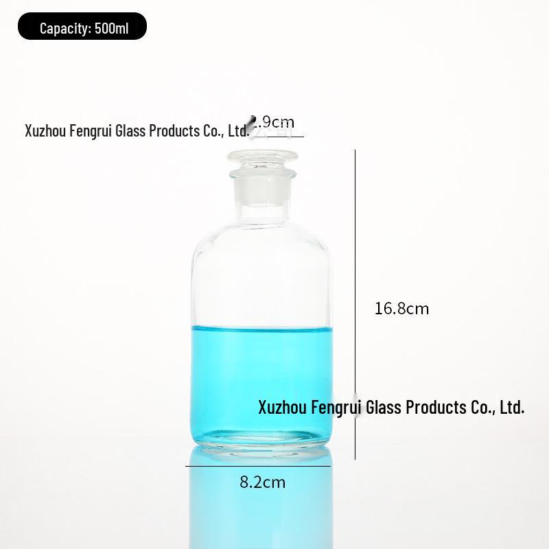 Frosted Glass Reagent Bottle - Wide-Mouth, Narrow-Mouth, or Light-Proof Options