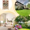 Happy Place Sign Vintage Floral Home Decoration Wall Metal Welcome Poster For Indoor Outdoor Bedroom Corridors Courtyards