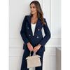 Casual Daily Double-breasted Solid Color Fashion Small Suit Jacket