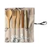 Portable  Cutlery Travel Eco-friendly Fork Spoon Set Include Reusable Bamb