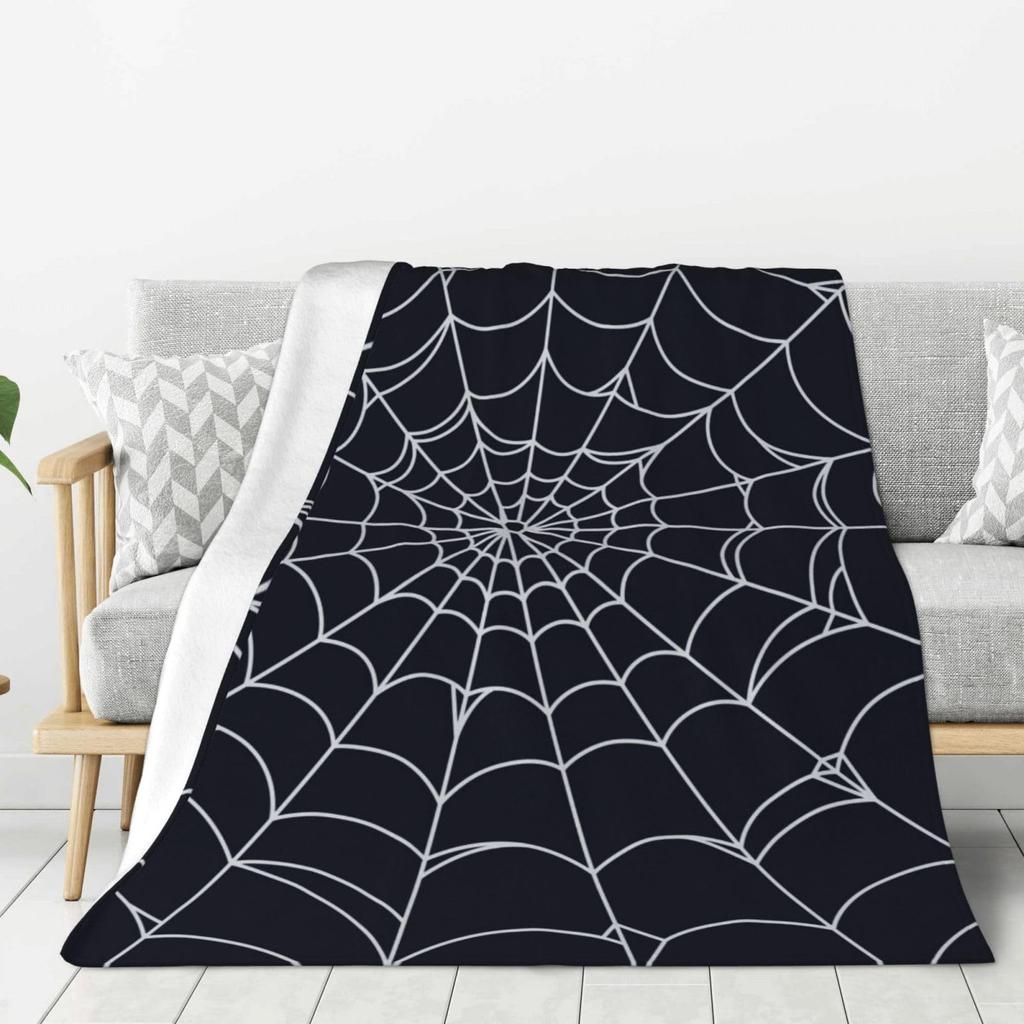 Halloween Spider Web Flannel Blanket Children Adult Gifts Blanket Office Blanket