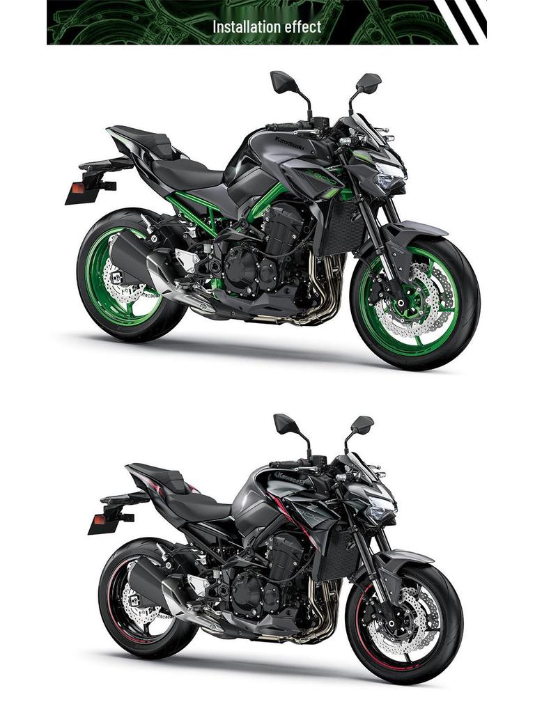 Z900 Motorcycle Exhaust Stainless Steel Titanium Alloy Mid-Pipe for 2017-2022 Models