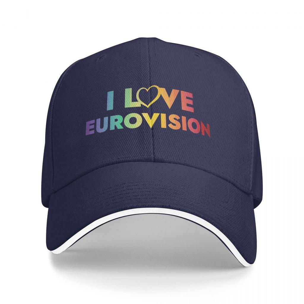 Eurovision Song Contest Logo Baseballkappen Snapback Baseballmützen Atmungsaktiv Lässig Kappe Outdoor Unisex