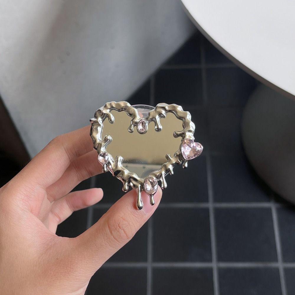 Sweet Mini Y2K Mirror Butterfly Portable Mirror Makeup Tool Irregular Mirror  Craft Decor