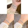 Summer 2024 Trendy Butterfly Shape Hand Chain With Zircon Accents For Ladies