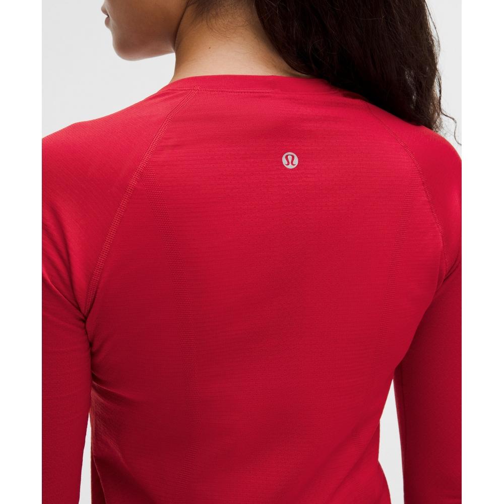 Lululemon Swiftly Tech Long Sleeve Shirt 2.0  Hip Length Oxford Red Oxford Red