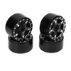 Aluminum Alloy RC Car Hub Set with M2 Anti Skid Nut and   Wrench for   SCX24 1Celsius24 Scale Model Car