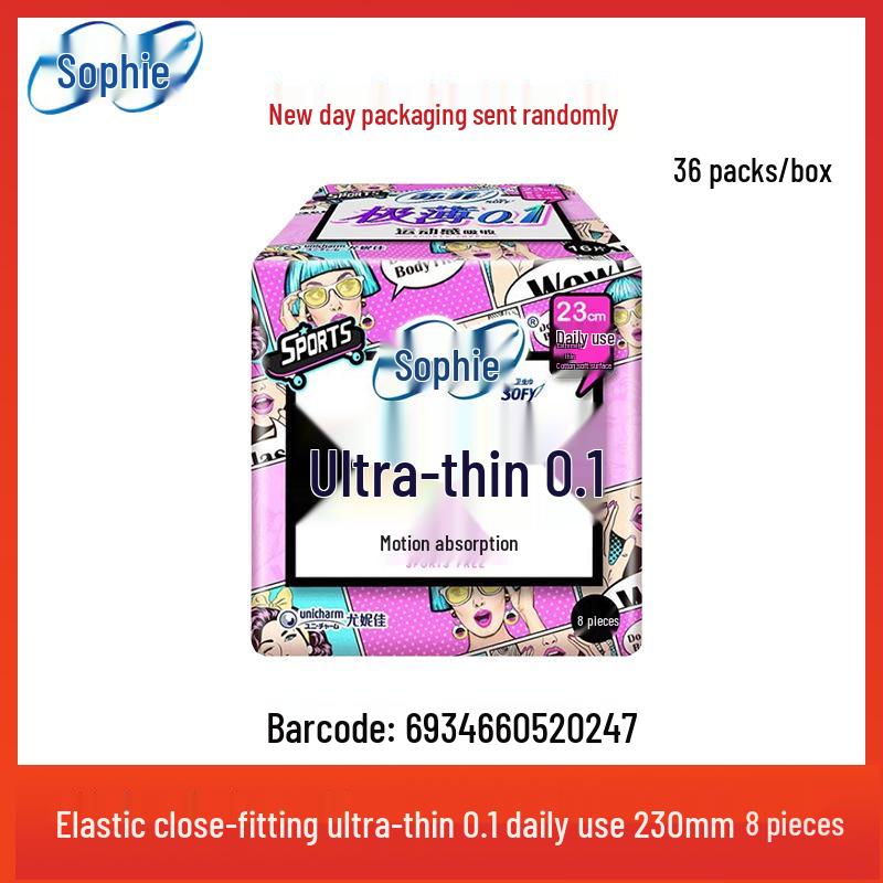 Sophie Sanitary Napkins: Extra-Long Night Use, Soft Cotton Feel, Secure Fit, Ideal for Daily Comfort and Peaceful Sleep.
