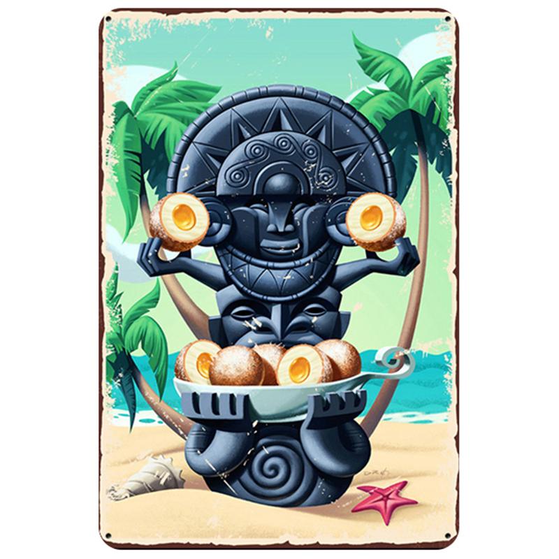 Fruit Bakery Dessert Metal Tin Signs Sweet Plaque Kitchen Wall Art Iron Painting Pub Plaque Club Bar Restaurant Decor Plate