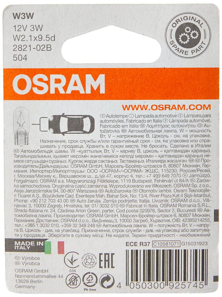 Osram W3W 3W Bulbs 2 Pcs