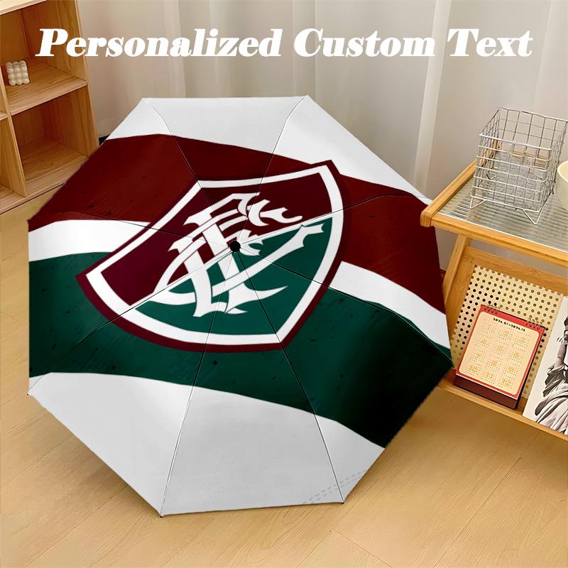 8‑Rib Automatic Umbrella, Fluminense Design Foldable Umbrella for Sun Rain Protection Travel