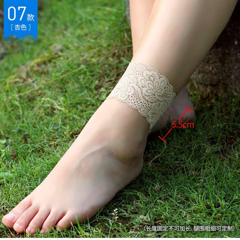 

Tattoo Cover Ankle and Wrist Guard Women s Lace Calf Socks A pair of 07 S
