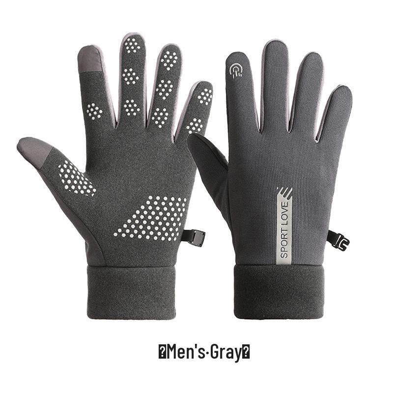 Fleece-Lined Waterproof Touchscreen Cycling Gloves for Men and Women