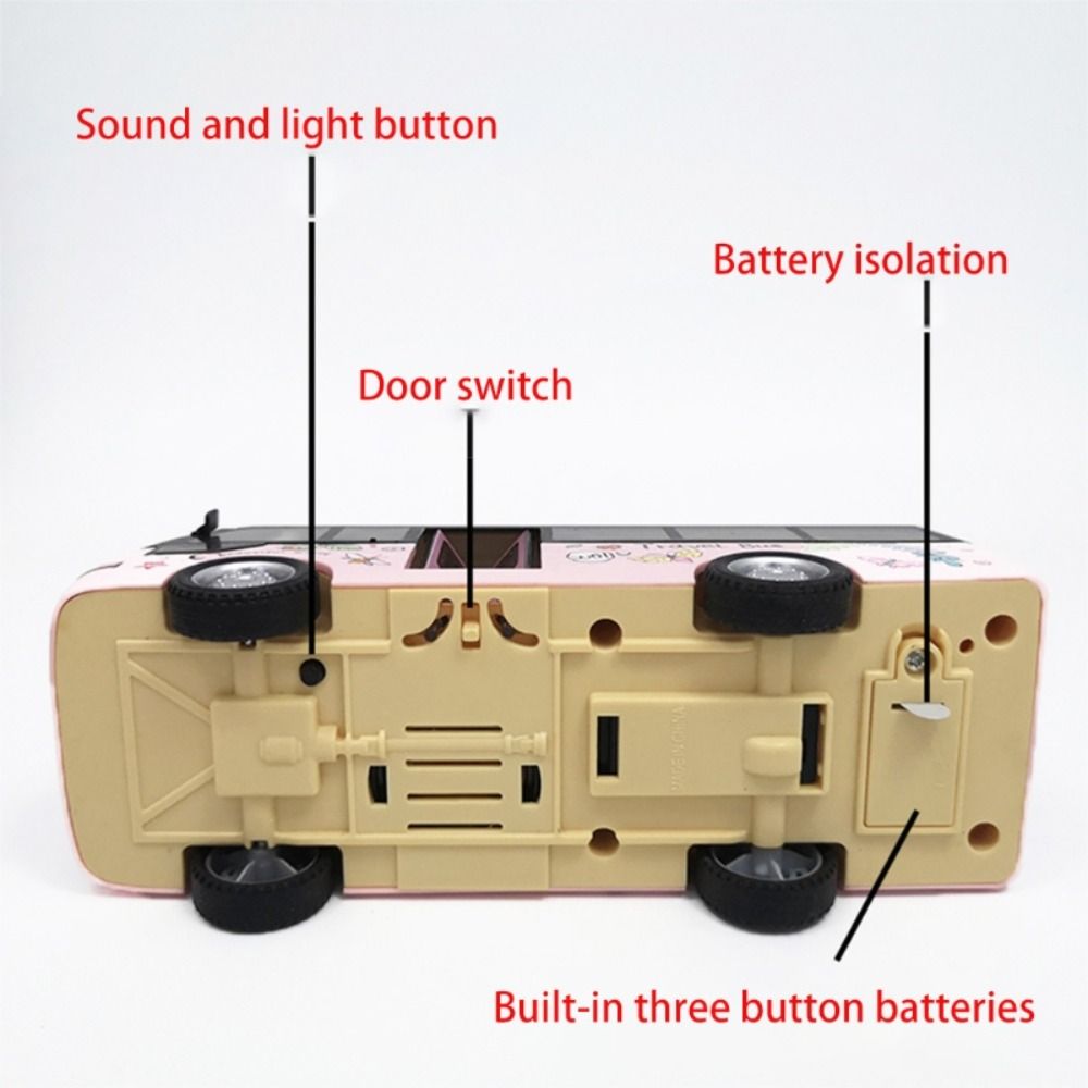 ABS Tour Bus Model 4 Wheels City Tourist Car Model Bus Toy Car Diecasts Toy  Gift for Boy