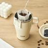TYESO Stainless Steel Insulated Coffee Cup 400/500ML Tumbler Bottle Car Mug With Handle Thermal Iced Travel Mug Home Outdoor