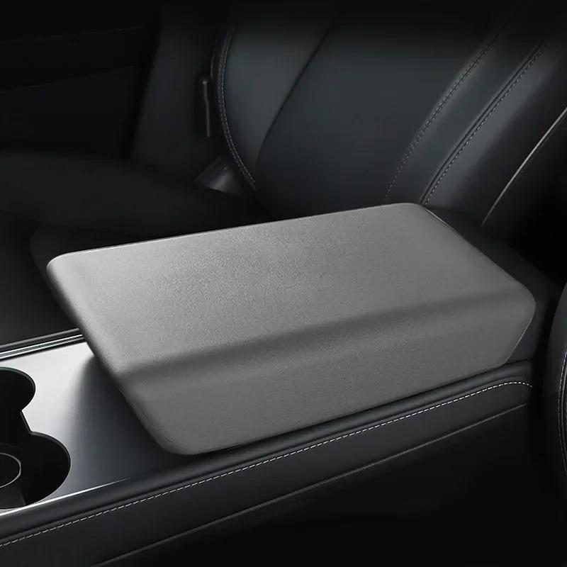 TPE Center Console Armrest Cover for Tesla Model Y/3/3+ Juniper Finish Protective Shell Car Accessory