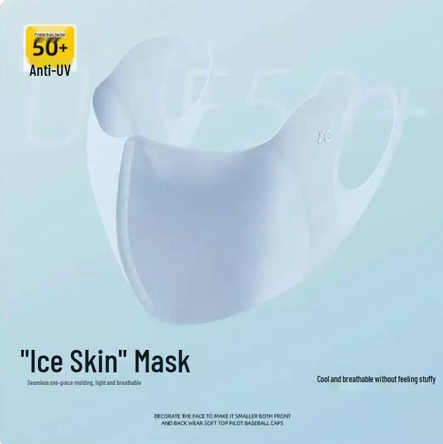 

Женская 3D маска для велоспорта из ледяного шелка с защитой от УФ-лучей 2025