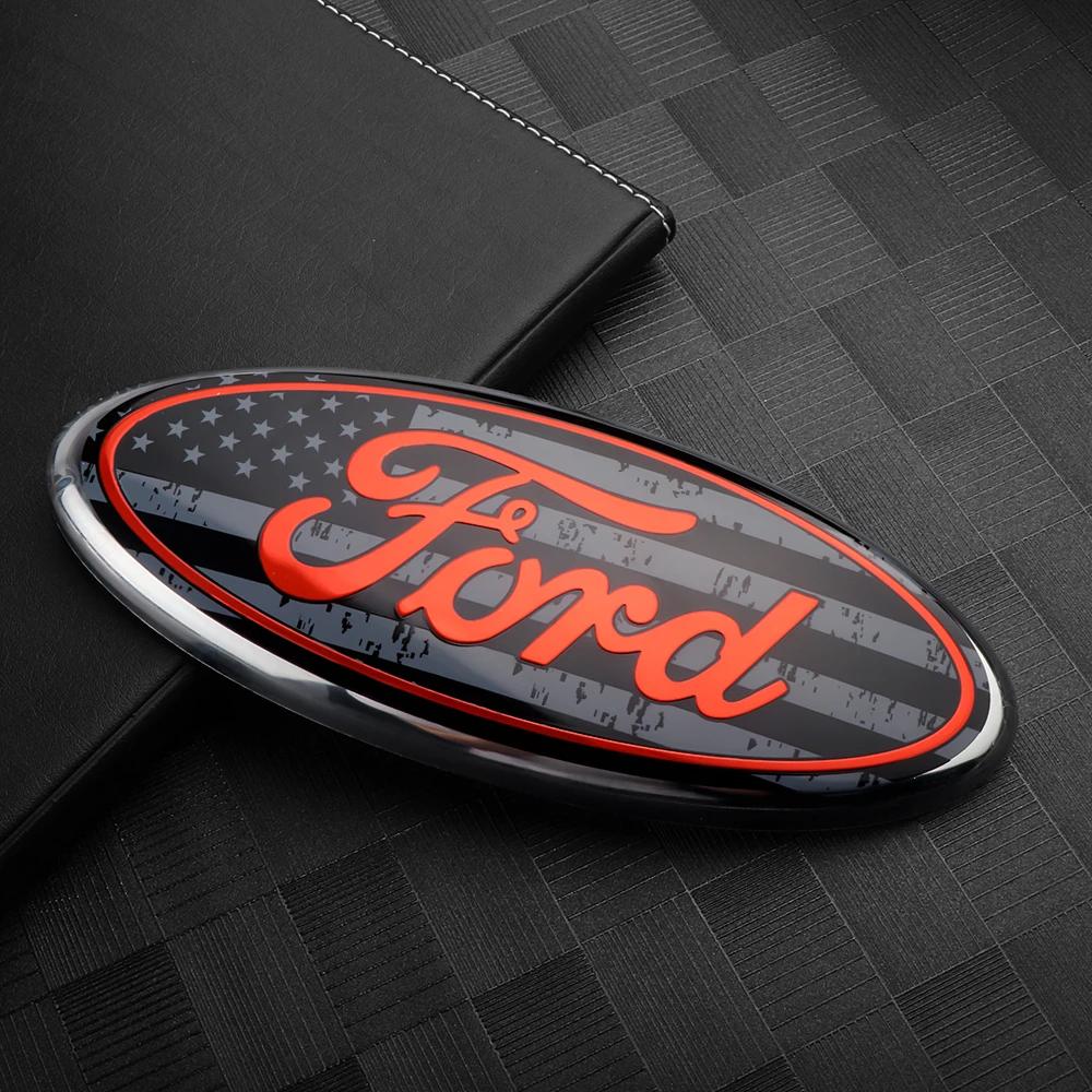 Samolepka na auto Ford Nový 2025 Horké auto Znak na přední mřížku Samolepka s logem na víko kufru Dekorace pro Ford Fiesta Focus 2 Mondeo mk4 Musta