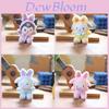 Kuromi Cinnamoroll My Melody Plush Keychain Cute Soft Toy With Bow Rabbit Shaped For Bag Decoration