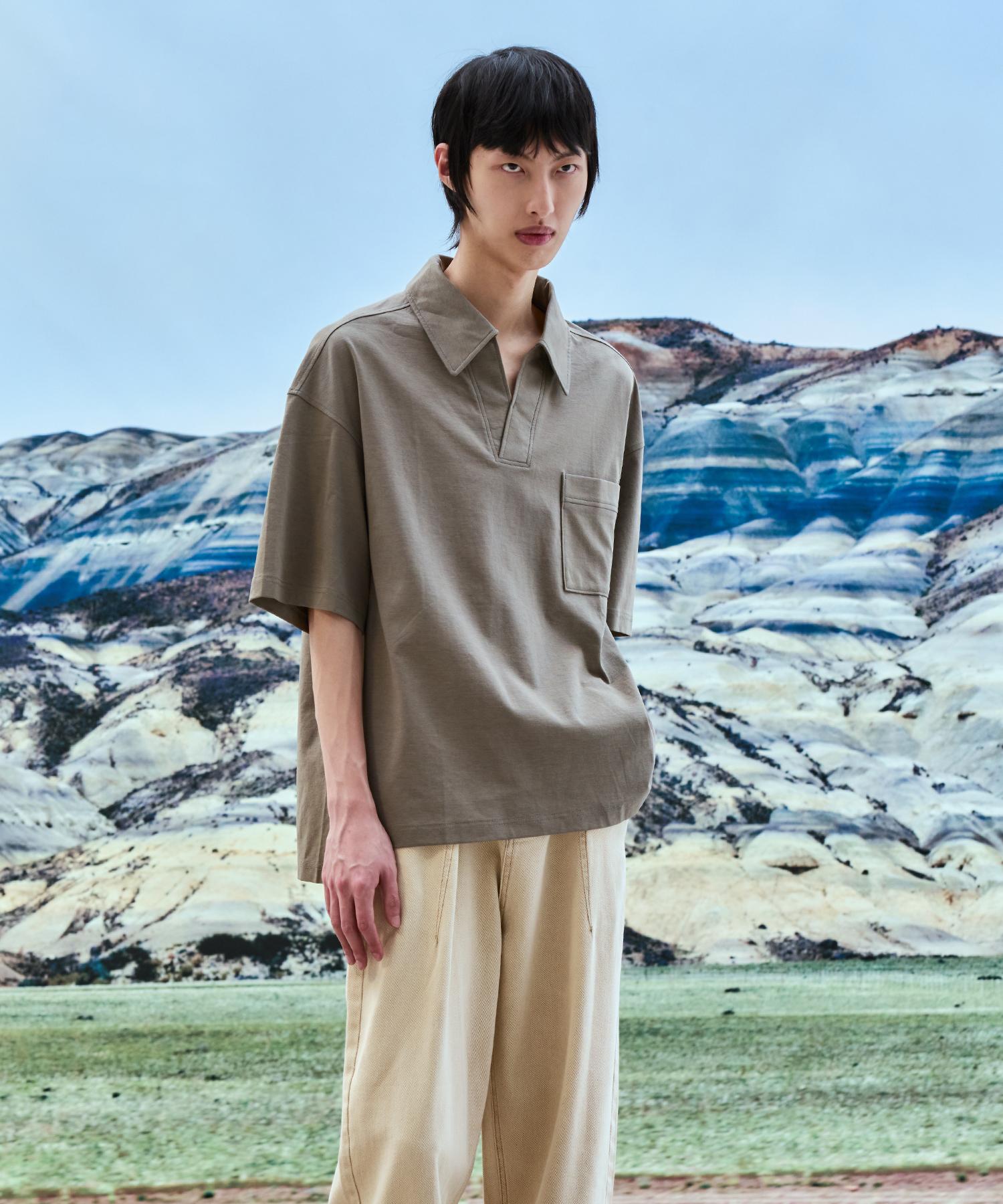 Zensai Buttonless Polo Shirt Black/S